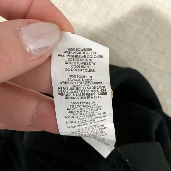 Black Wide Leg Flowey High Waisted Pants by Nasty Gal Size 4 - Picture 7 of 7